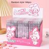 144Pcs 0.5mm Creative Cartoon Pink Rabbit Press Pen Cute High-value Press Neutral Pen Stationery Gift