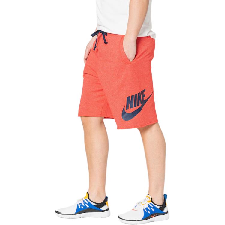 Nike Lace Letter Print Mid Waist Casual Shorts Men Shorts Red DM6817-657