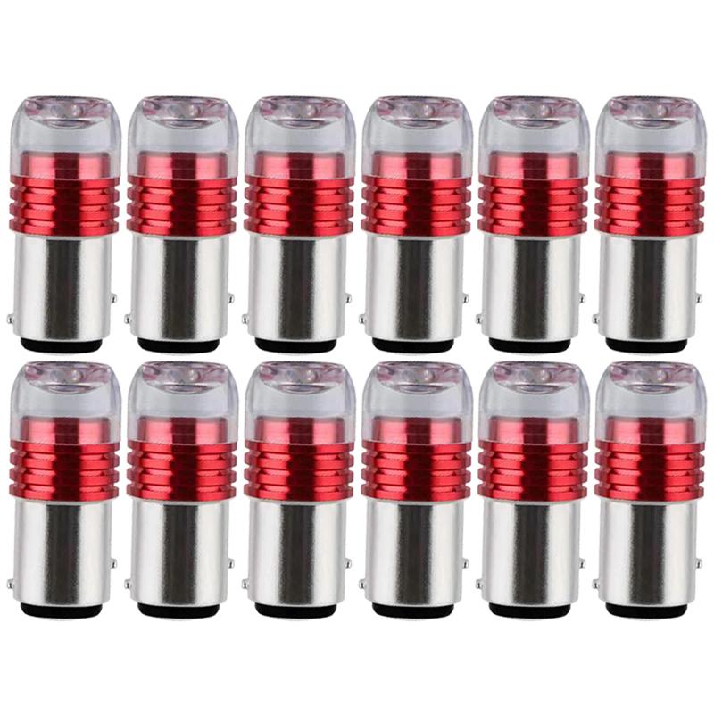 4/12PCs Motorcycle Car LED Brake Turn Signal Lights Waterproof 12V Signal Tail Fog Bulbs Flashing Light Motorcycle Accessories