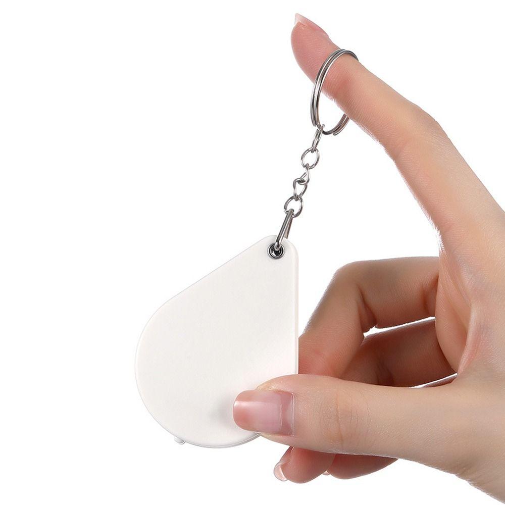 Mini Keychain Pocket Magnifier Diamond Jewelry Loupe Portable Foldable Magnifying Glass Eye For Jeweler Flexibility Reading Tool
