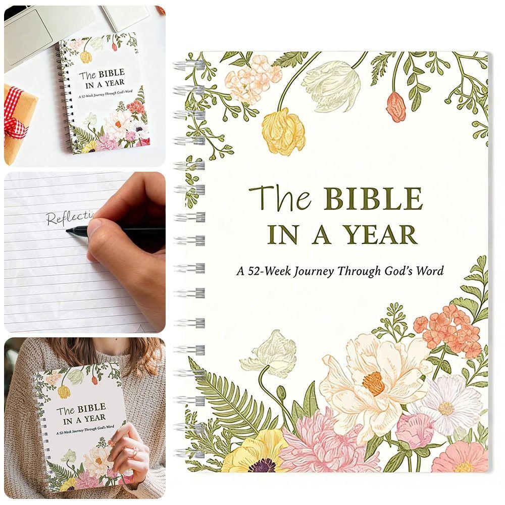 Heiß Spiralgebunden Die Bibel in einem Jahr durch Gottes Wort Ein 52-Wochen-Studium Spiralbibel des Jahres Bibel-Tagebuch Buch für Frauen