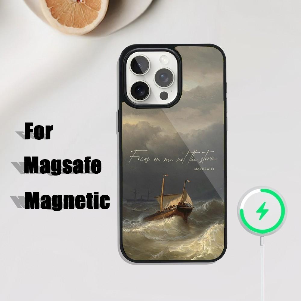

Bible Verse Jesus Christ Phone Case For iPhone 16,15,14,13,12,11,Plus,Pro,Max Mini Magsafe Magnetic Wireless Charging iPhone15