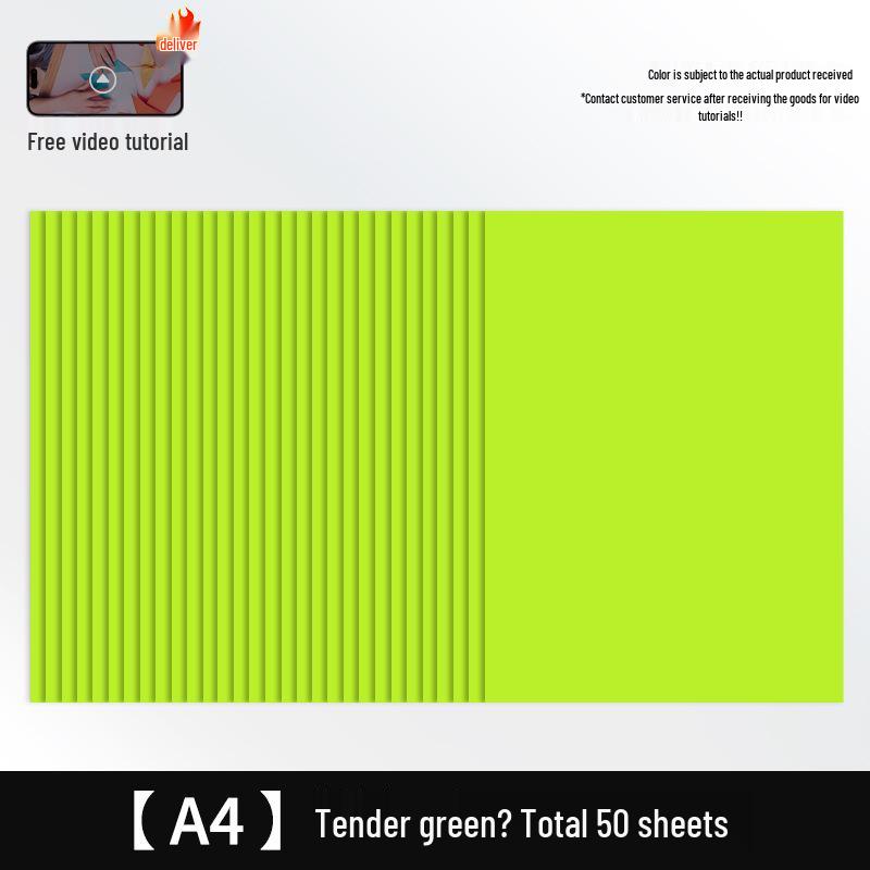 Free Shipping: Extra Thick A4 Color Cardstock - 50 Sheets - 160g White Card for Children's Crafts & Origami