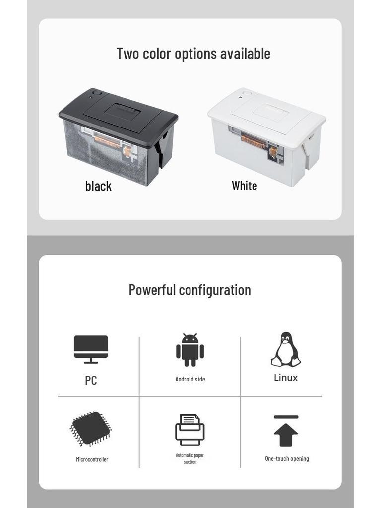 Compact 58mm Receipt Print Module: USB/TTL/RS232 Interface
