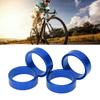 4 Pcs Aluminium Alloy   Headset Pad Bike Handlebar Stem Spacers 28.6x10mmCelsius1.13x0.39in for Mountain Bike Road Bike