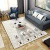 Chihuahua Poodle Dog Carpet Rug for Living Room Bedroom Home Sofa Decoration,Kids Play Non-slip Floor Mat