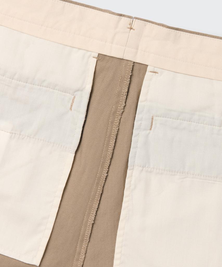MUSINSA STANDARD Cotton Herringbone Tapered Pants [Beige]