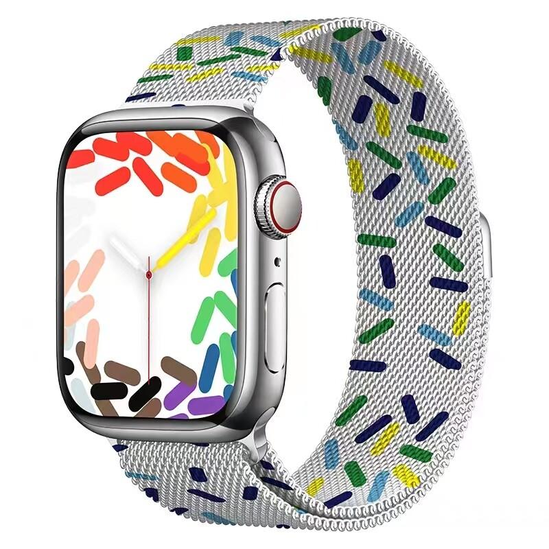 Milanese strap For Apple watch 9 8 7 41 45mm Ultra/2 49mm Men's Women's Metal Breathable Band For iWatch 6543SE 44 40 42mm Belt
