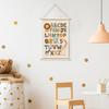 XIPLUM ABC Alphabet Poster Hanger Safari Nursery Wall Art Alphabet Artwork for Classroom Wall Decor Safari Jungle ABC Letters Hanging Banner Prints