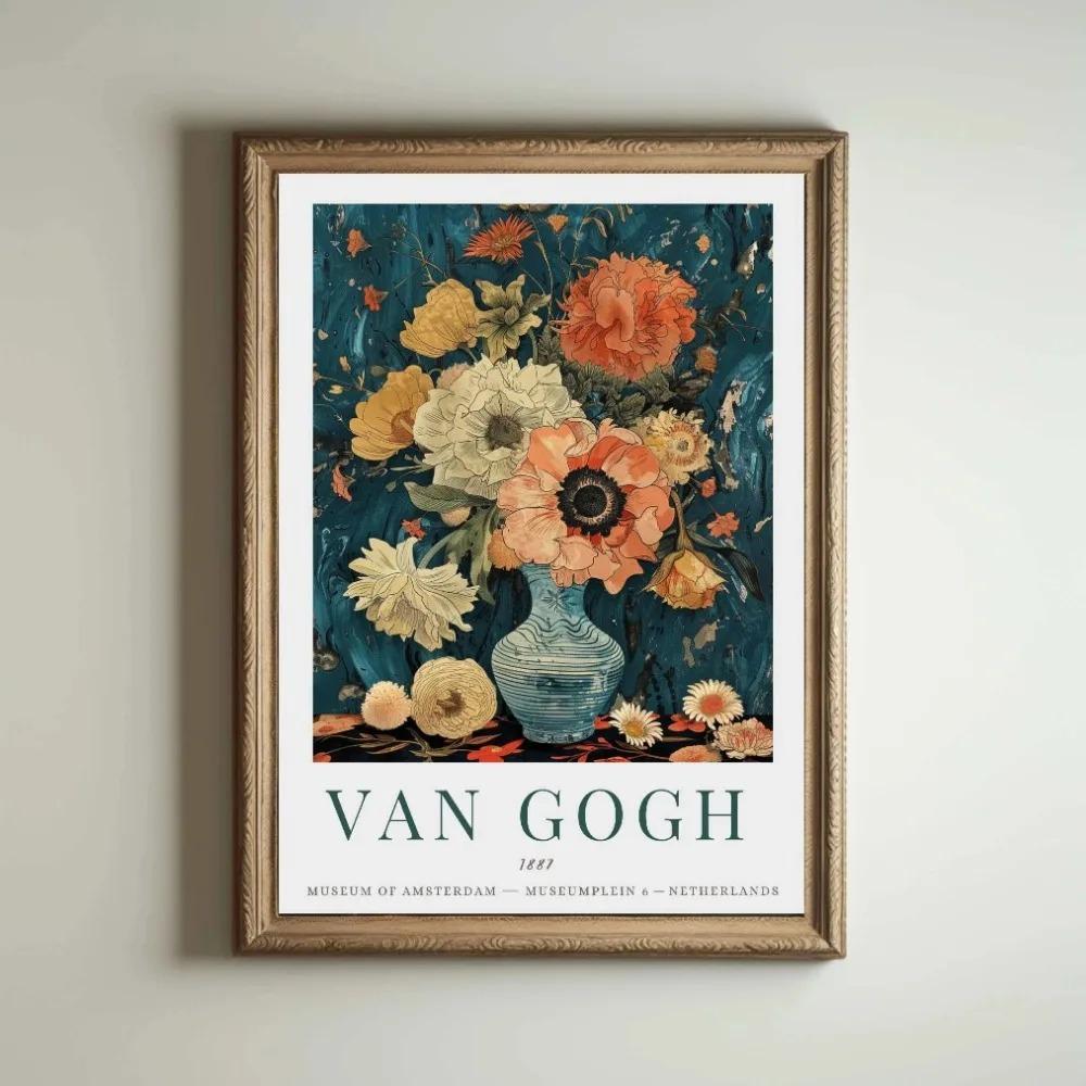 Van Gogh Sunflower Garden At Arles Classics Artworks Posters And Prints Canvas Printing Wall Art Picture For Living Room Decor