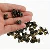 35 Stück runde Mini-Knöpfe – perfekt für Schmuckschatullen und kleine Möbel. Runde Metallgriffe im Vintage-Stil für Schubladen, Schmuck-Organizer-Knöpfe mit Schrauben.