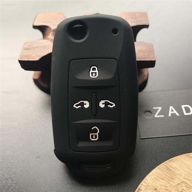 ZAD Silicone Car Key Case For Volkswagen for VW Sharan Multivan T5 MVP 4 Button Remote Car Accessories Shell Holder