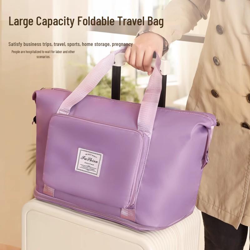 Women's Lightweight Waterproof Travel Duffle & Organizer Shoulder Handbag