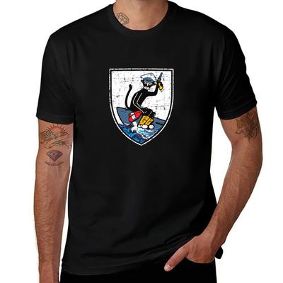Kriegsmarine U-boat U-953 Type VII - C - Grunge Style T-Shirt Anime Stuff Korean Fashion Blanks Shirts Graphic Tee Men