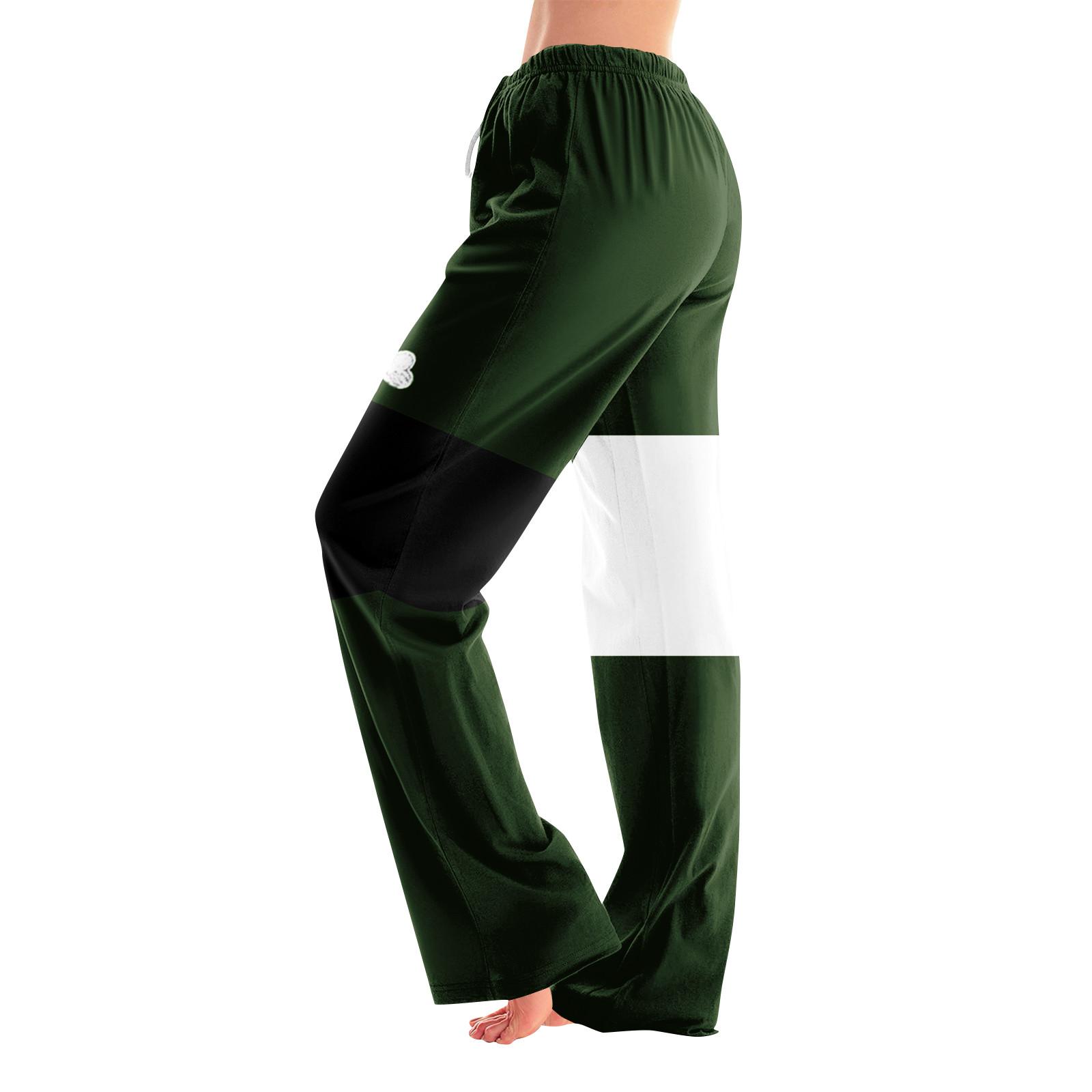 

Женские пижамные штаны, одежда для сна, повседневные брюки с эластичной резинкой на талии, удобные прямые свободные брюки для йоги L белый