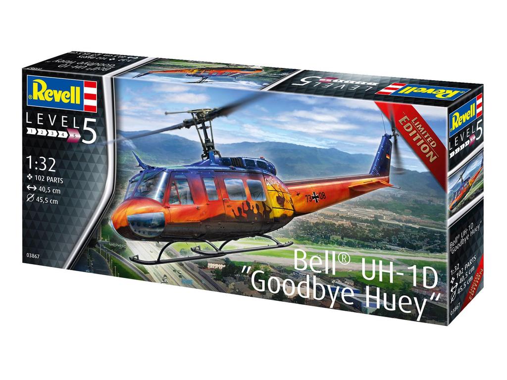 German Revell 1/32 scale American UH-1D "Goodbye" Huey plastic model kit 03867