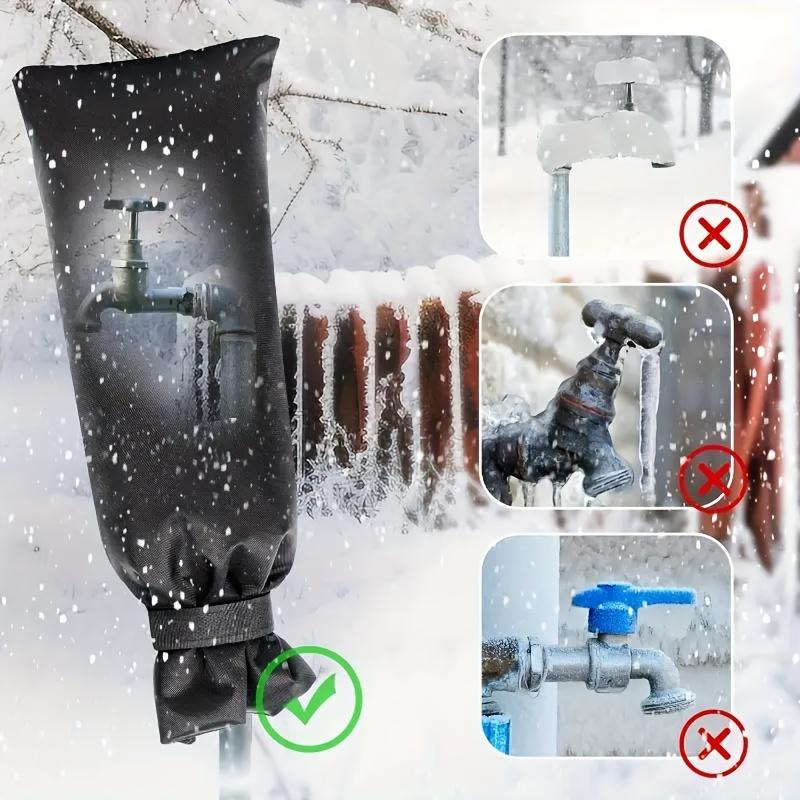 1pc Faucet Cover Heavy-Duty Water Pipe with Easy Snap-Fit/Threaded Connection for Garden Hose Bib,Lawn Sprinkler & Fire Hydrant