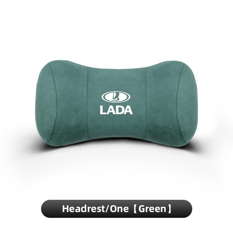 Suede Headrest Car Breathable Memory Foam Neck Pillow For Lada Niva 2107 Xray Vesta Priora Granta Kalina Samara Largus 2106 NN34