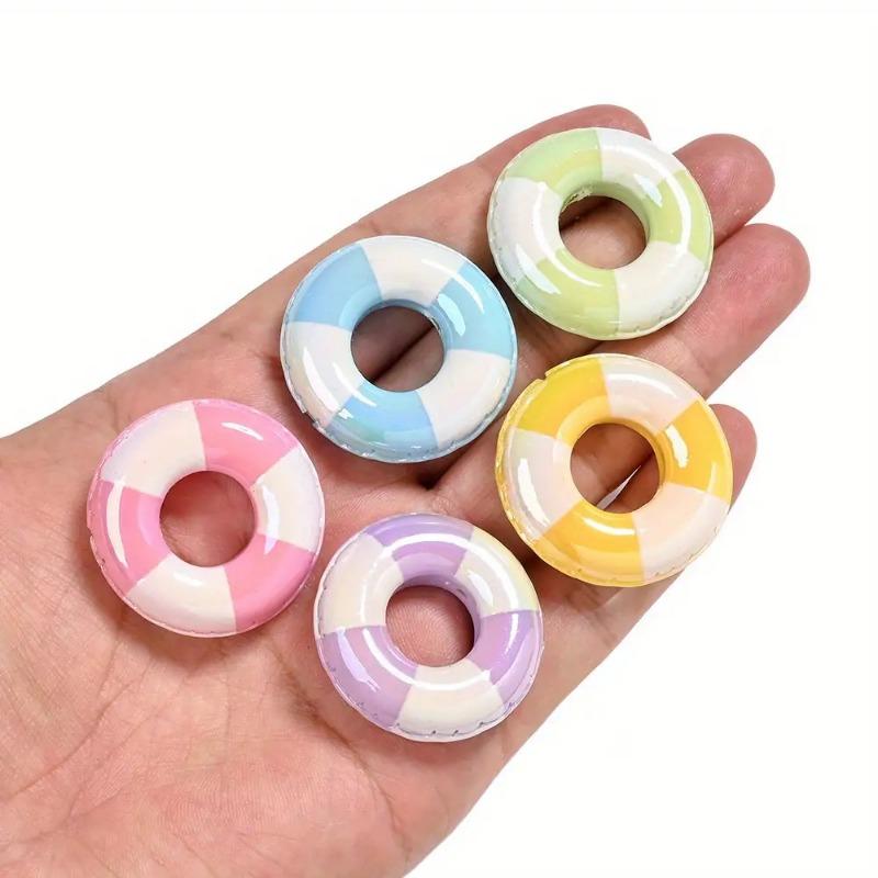 

Мультяшный плавательный круг Ручная работа DIY Аксессуары Крем-клей Смола Мелкие аксессуары Материал для заколок для волос Пакет 5pcs разноцветный
