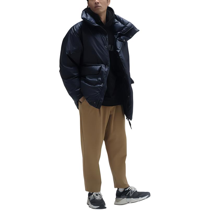 New Balance Met24 Short Down Jacket Men's Marine Blue AMJ45023-NV