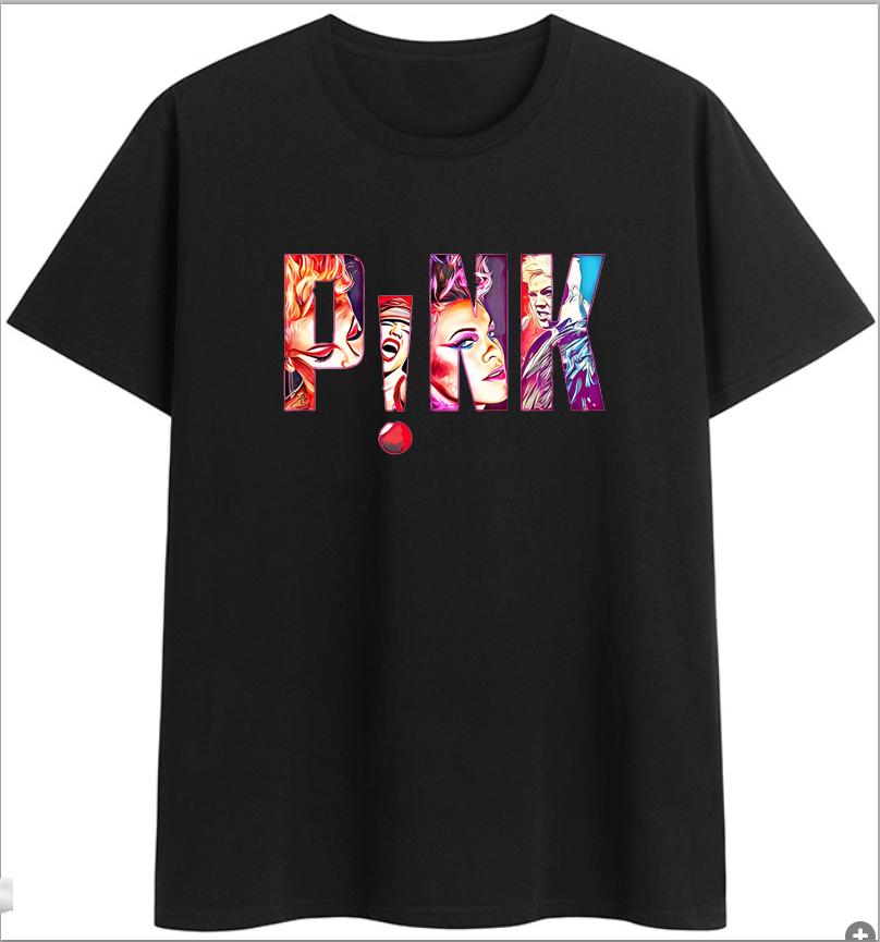 Pnk Cropped T Shirt Summer Carnival Tour Pink Tour Iconic Pnk Merch Tshirt Aesthetic Clothes Oversized T Shirt Tops