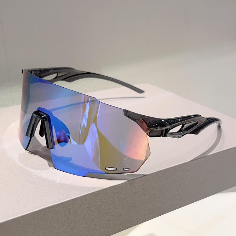 

GM LUMIAS Rimless Oversized Goggle Men 2025 New Wrapped Round Mirror Sports Sunglasses Trendy Outdoor Cycling Protective Shades