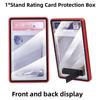 2-in-1 PSA/CGC Graded Card Protective Box Transparent with Stand Metal Magnetic Case UV Protection Durable Card Protective Case