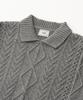 ANOTHER OFFICE Fisherman Cable Knit (Heather Gray)