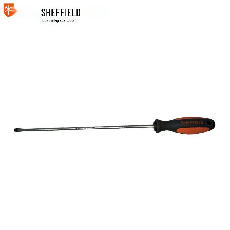 SHEFFIELD Two-Tone Handle Flat Head Screwdriver