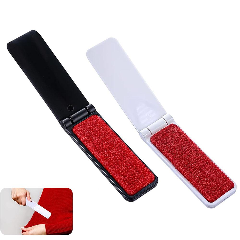 1/2 Pcs Foldable Lint Remover Brush Reusable Hair Removal Brush Mini Lint Removal Brushes for Clothes Pet Hair Sofa Fabric Fluff