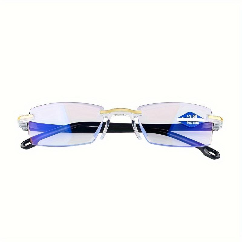 

New Frameless Ultra Light Reading Glasses Classic Flat Lenses for Both Men and Women Available in+1.00D To+4.00D Degrees +100 прозрачный