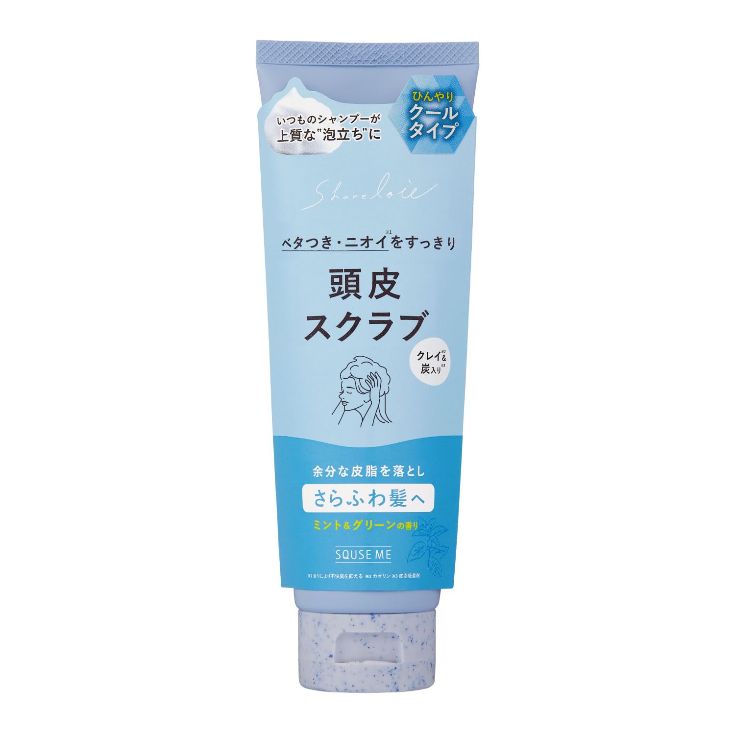 

Shareo You Head Scrub Cool Mint Green Scent & сірий колір
