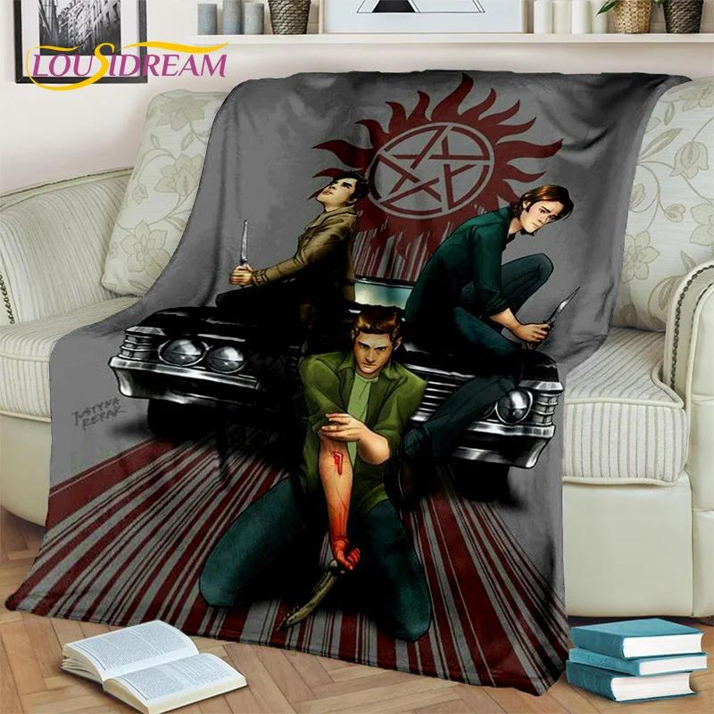Supernatural Serie 3D Decke, Flanell Überwurfdecke für Zuhause Schlafzimmer Bett Sofa Wohnzimmer Picknick Büro Wandern Freizeit Nickerchen Geschenk