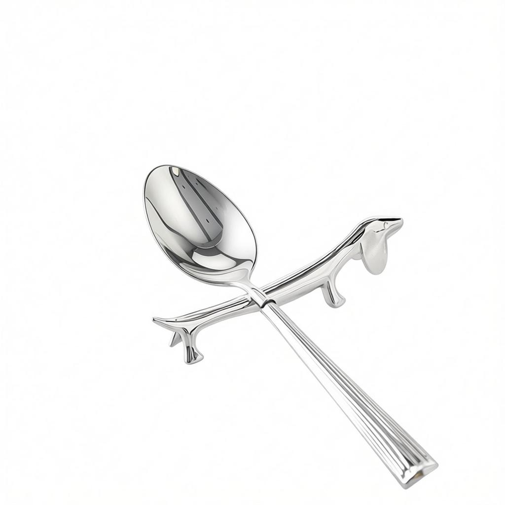 Adorable Metal Chopstick Rest - Dog & Deer Design Chopstick Holder, Japanese Tableware, Knife & Fork Pillow for Hotels