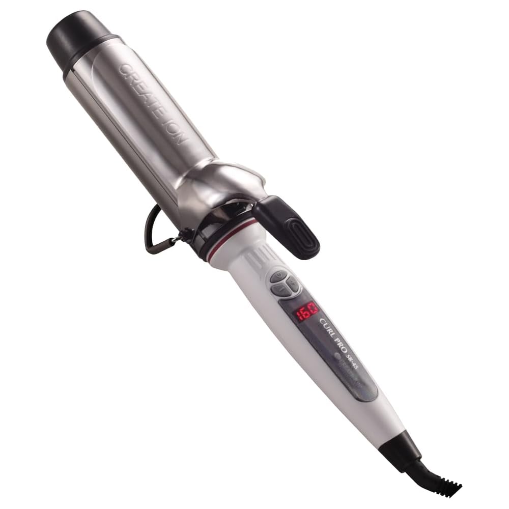 Create Ceramic Ion Curl Pro SR-45 45mm Diameter Hair Curling Iron