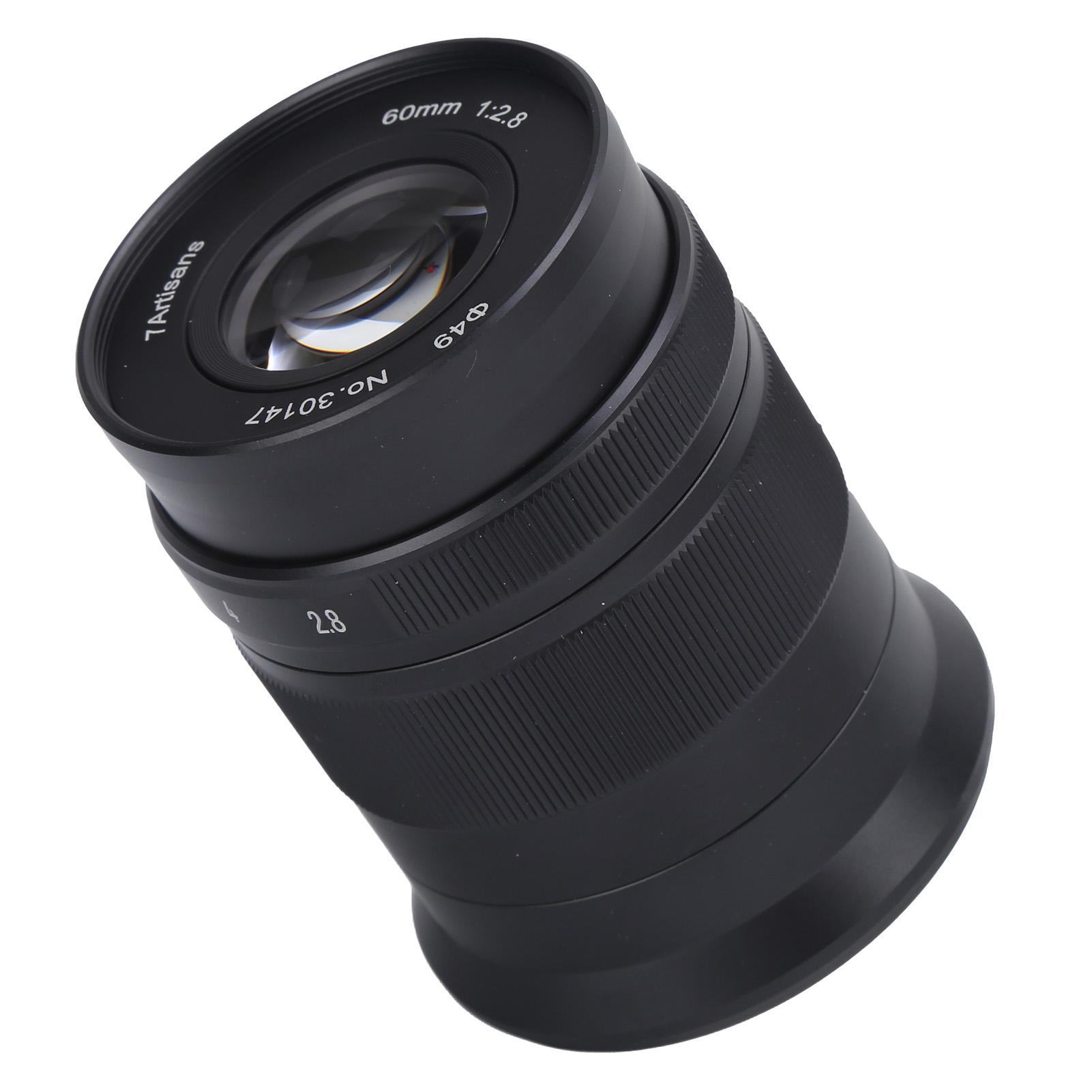 

7Artisans 60mm F2.8 II M Mount Полукадровый макрообъектив для Canon EOS M5M6M6II Объектив с ручной фокусировкой