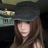 Vintage Flat Top Hat Y2k Peaked Cap Retro Visor Hat  Outdoor