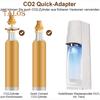 Quick CO2 Converter Heavy Duty Replacement Easy Installation Eco-friendly Soda Water Maker Connecting Accessories