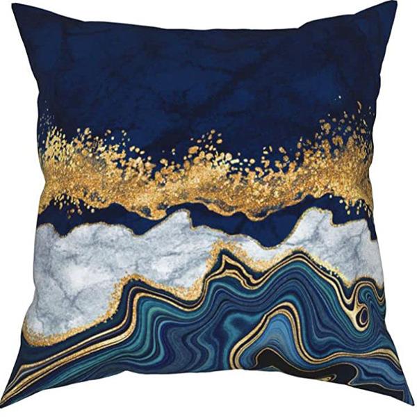 New Summer Hot-selling Light Luxury Series Simple Marble Sofa Bedside Cushion Pillow Cover