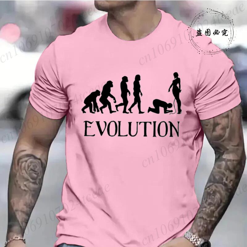 T-Shirts for Men Women Summer Fashion Loose Tee Shirt Clothes O Neck Short Sleeve T Shirt Clothing Funny BDSM Evolution T-Shirts