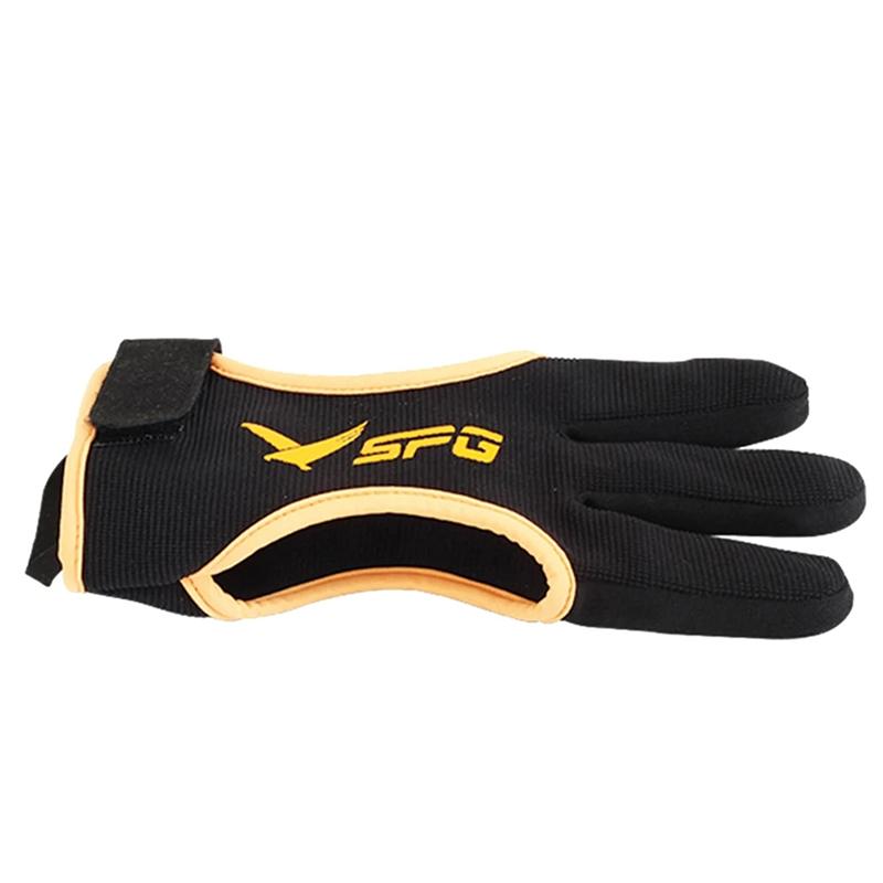 

Archery Three-finger Gloves Leather Fingertip Non-slip Wear-resistant Breathable Archery Hunting Finger Protector Guard Gear New S