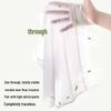 MaoRen Women's Seamless Ice Silk Antibacterial Mid-Waist Briefs