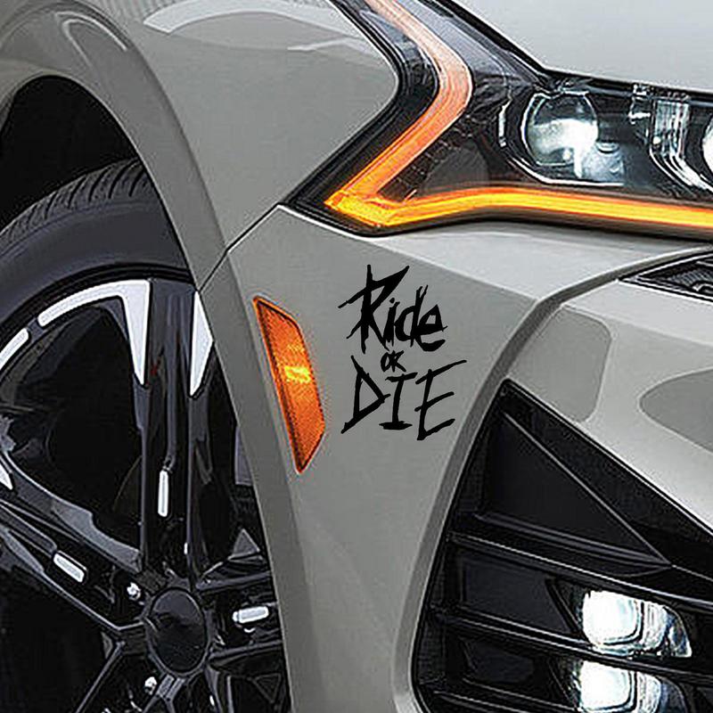 Creative Truck Lettering Decals Auto Decorative Sticker Free To Cut Waterproof Ride Or Die Window Deca For Car Tail Decor