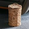 Decorative Trash Can Gourd Grass Rustic Home Decor Rustic Kitchen Trash Can With Lid For Kitchen Bedroom Bathroom Living Room