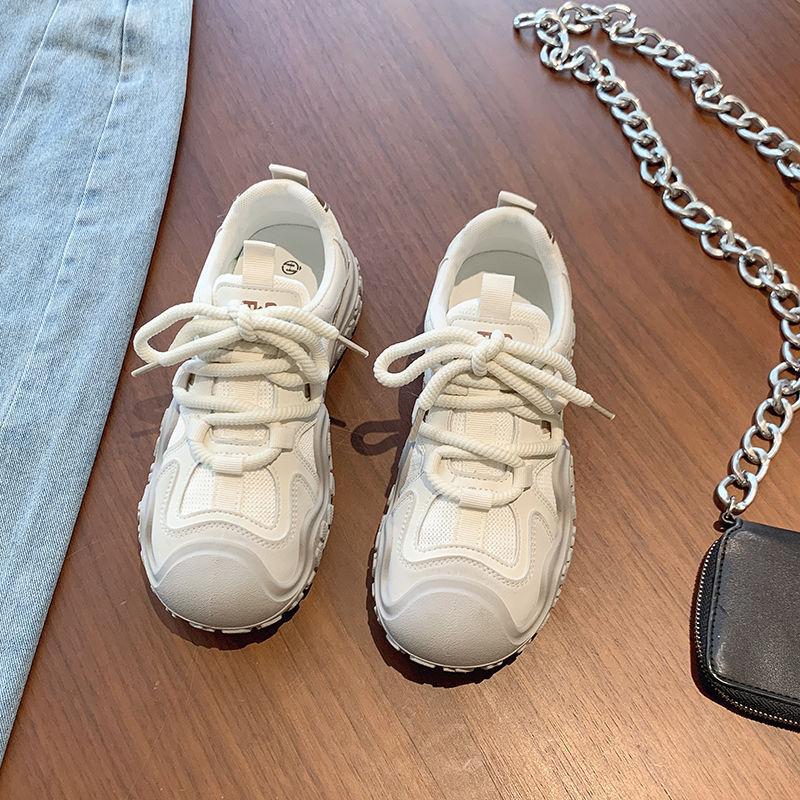 Suitable for Running, Little White Casual Shoes, Sports Shoes, Women's Shoes, New Summer Breathable Thick-soled Mesh Shoes