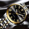 FNGEEN Marke Hohl Herren Automatische Mechanische Uhr Kalender Edelstahl Herrenuhr Wasserdicht Kalender
