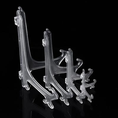 Fashion Home Easel Picture Display Plastic Case Holders Transparent Storage Holders Photo Frame