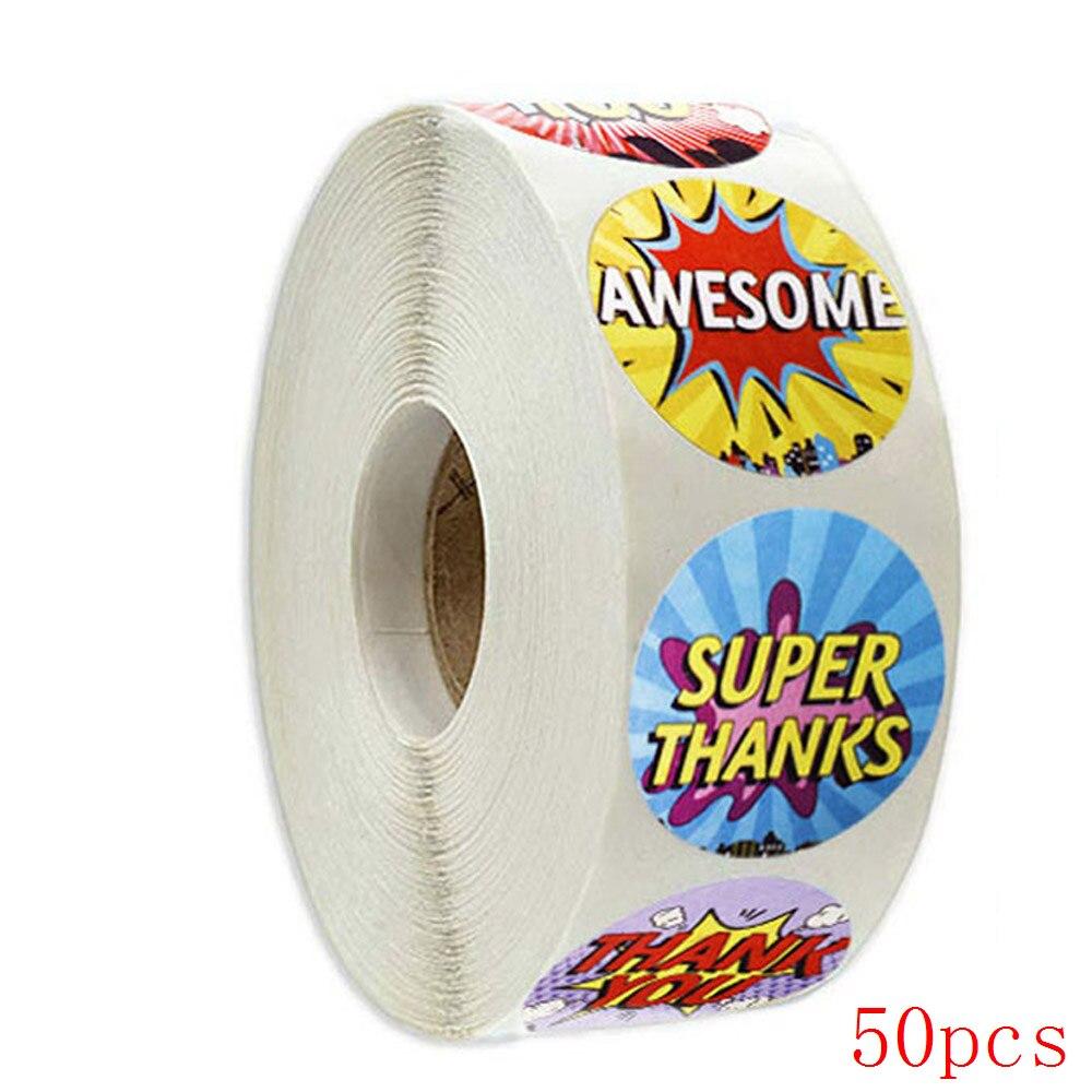 

50-500 шт. Поощрительные наклейки с мультяшными животными, 8 видов дизайна для детей, школьных учителей, детских садов, детская игра для скрапбукинга, игрушки