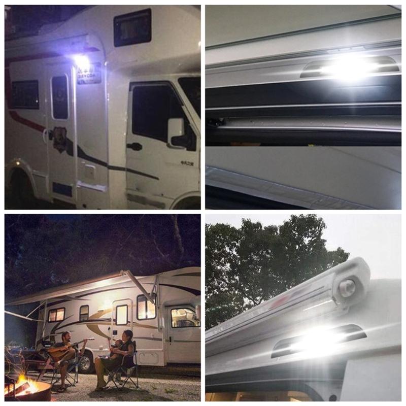 Industriequalität Wohnwagen LED-Leuchten Außen Campervan Wohnmobil Markise Veranda Beleuchtung Einfache Installation Kunststoff