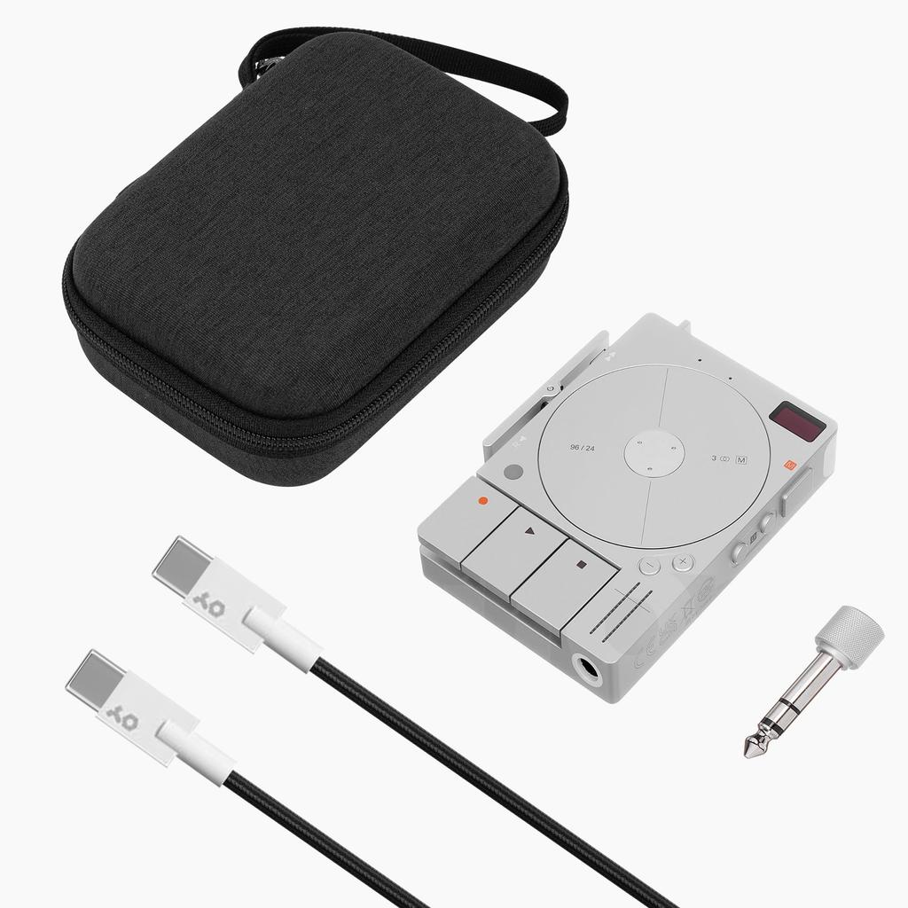 Geekria Audio Interface Carrying Case Compatible with Teenage Engineering EVA Hardshell Portable Travel Bag TP-7, (Dark Gray)